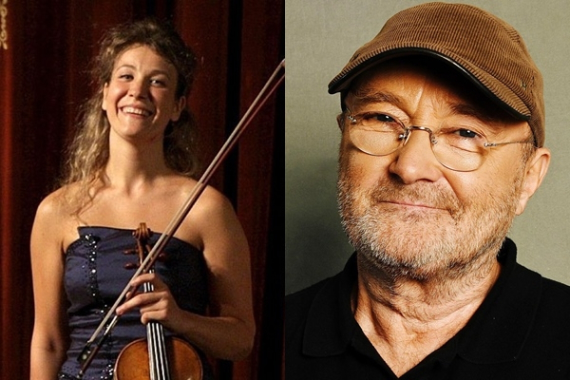 Unul dintre violoniștii care vor concerta joi la Filarmonica din Ploiești face parte din Fundația ”Little Dreams” patronată de Phil Collins