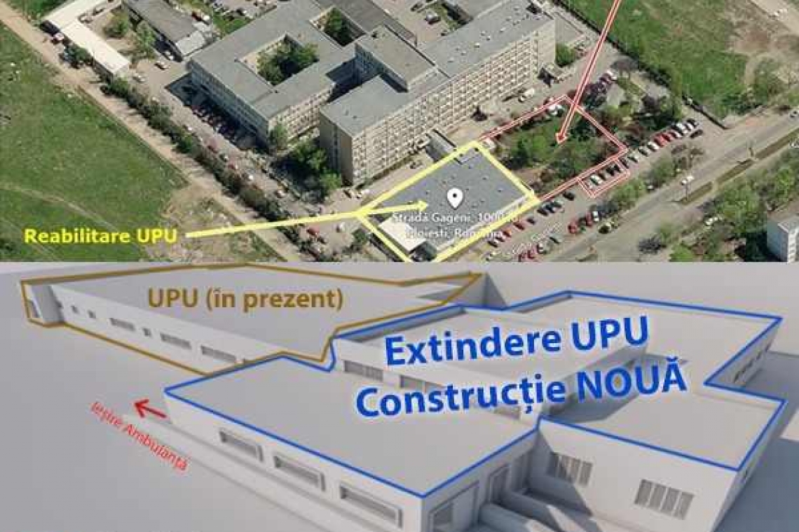 Cum va arăta noua Unitate de Primiri Urgențe de la Spitalul Județean Ploiești?
