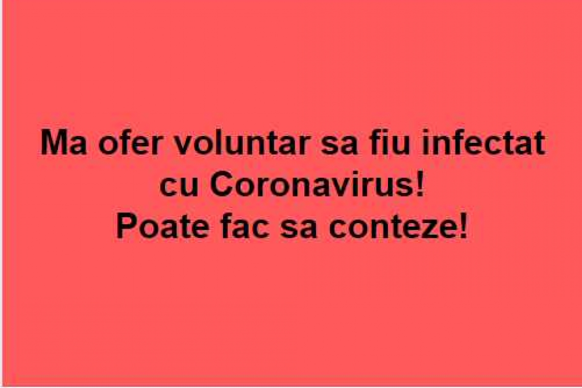Mesajul cutremurător al unui prahovean din Lipănești: Mă ofer voluntar să fiu infectat cu Coronavirus! Poate fac să conteze!