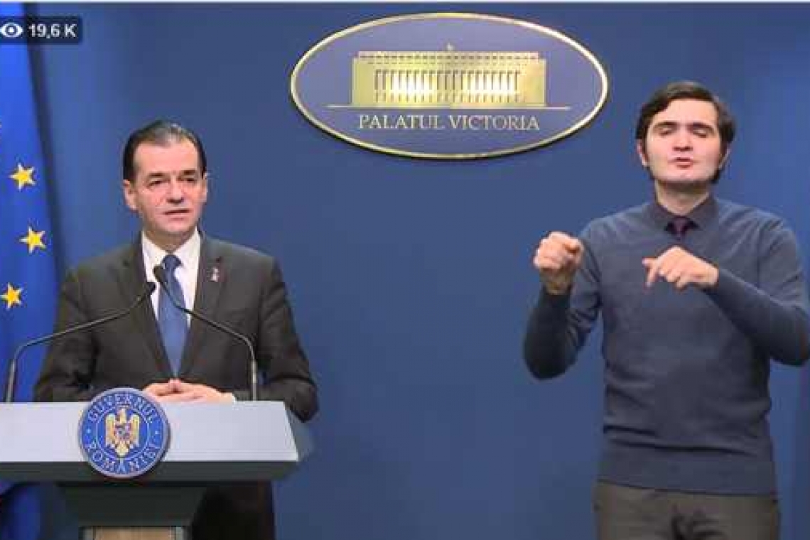 Premierul Orban a anunțat noile măsuri de restrângere a circulației pentru toți românii