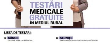 Caravana de testări medicale gratuite în mediul rural ajunge în Prahova anul acesta