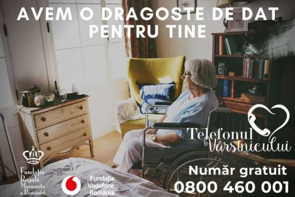 Aproape 4000 de persoane au apelat Telefonul Vârstnicului în pandemie, pentru consiliere și sprijin material sau emoțional 